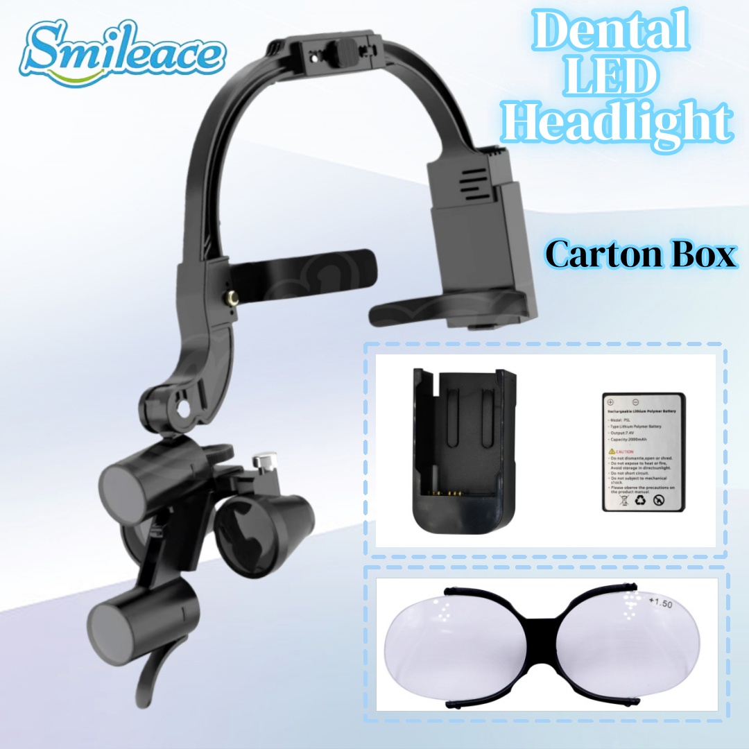 Led Medical Headlight - Lampu Kepala Lup Binokuler Gigi 2.5X