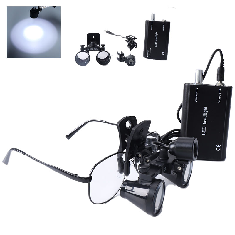 Led Medical Headlight - 2,5 X/3, 5X Kaca Pembesar Teropong