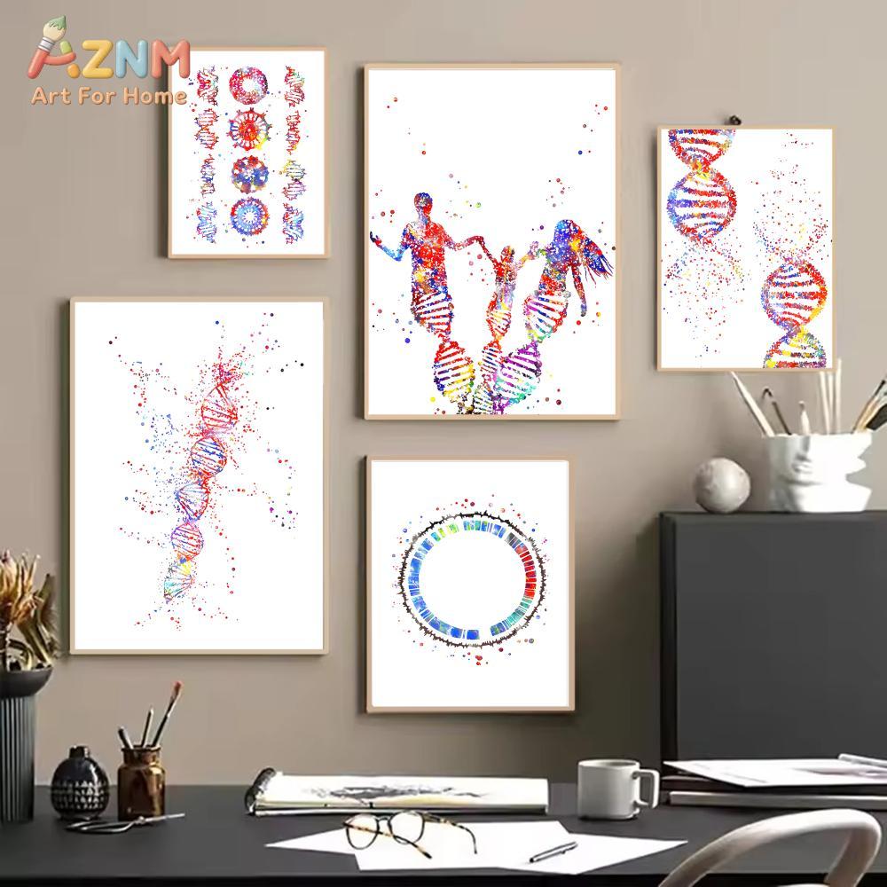 AZNM Cetakan Kanvas Gen DNA Ca - Medical Lab And Science ulasan dan harga
